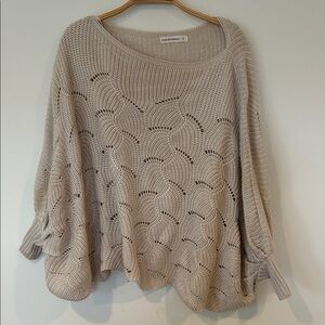 moon & madison Light Taupe Knit Sweater